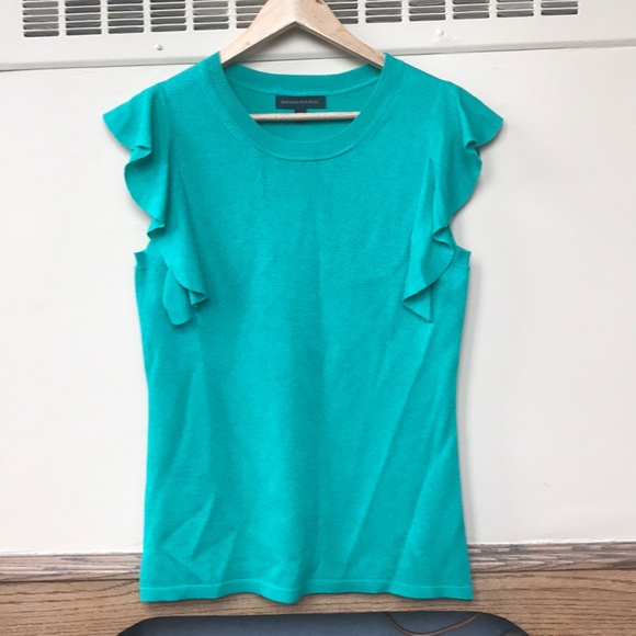 Banana Republic Sweaters - Banana Republic Pantone Ruffle Sweater Tank